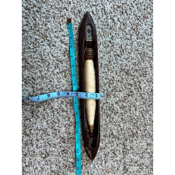 Vintage Wooded Weaving Loom Shuttle; Antique - Picture 6 of 9